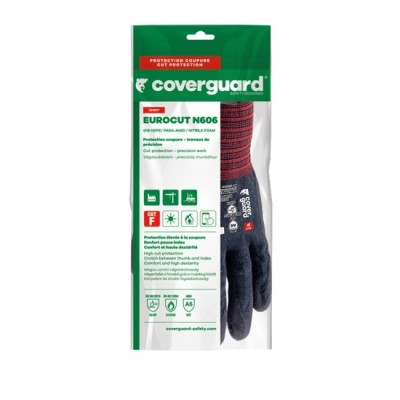 Gants EUROCUT N606 CUT F. HPPE J18 nitr. Renf. Tactile