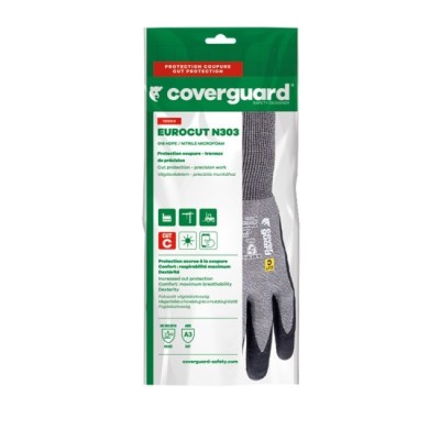 Gants EUROCUT N303 CUT C. HPPE J18 mousse nitr.tactile