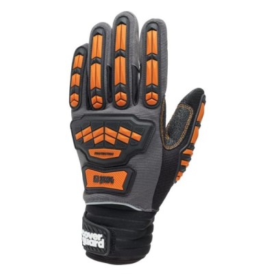 Gants EUROSTRONG MX600, IMPACT mécanique, gris orange