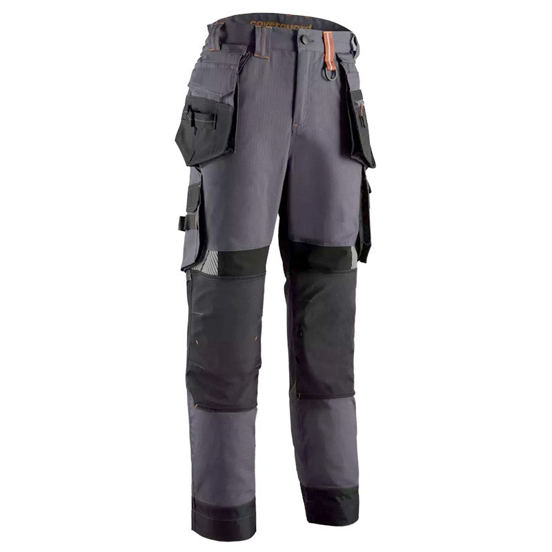 CRISTOBAL Pantalon Anthracite-Citrouille