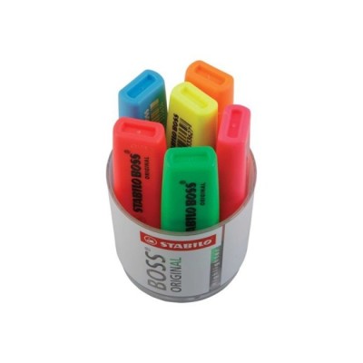 6 surligneurs STABILO Boss Original - Assortis