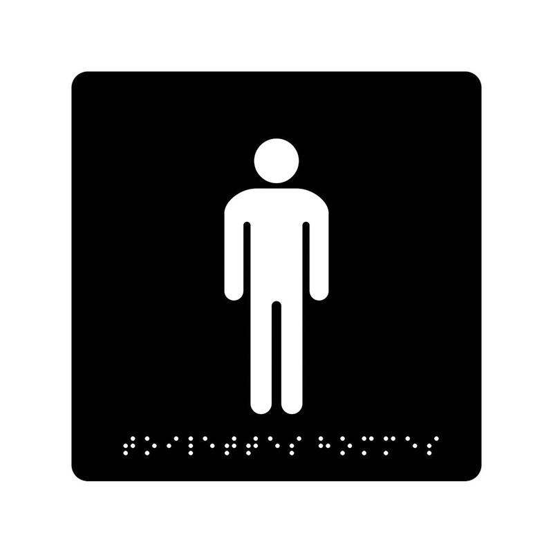 Plaque de signalisation WC Homme