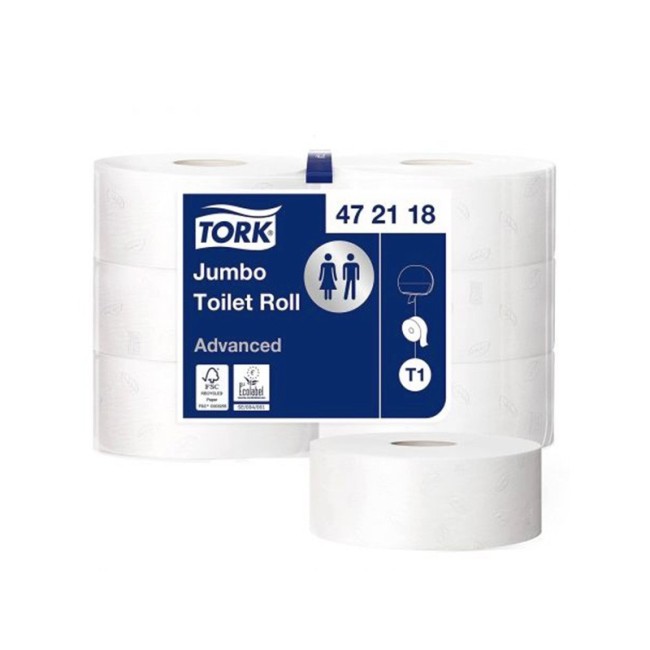 Papier toilette Jumbo Advanced 2 plis 380 m Tork - Vendu par 6