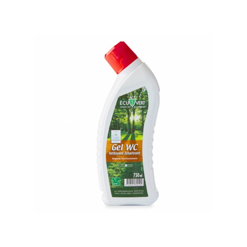 Gel WC détartrant Ecolabel 750 ml Écuvert - Lot de 2