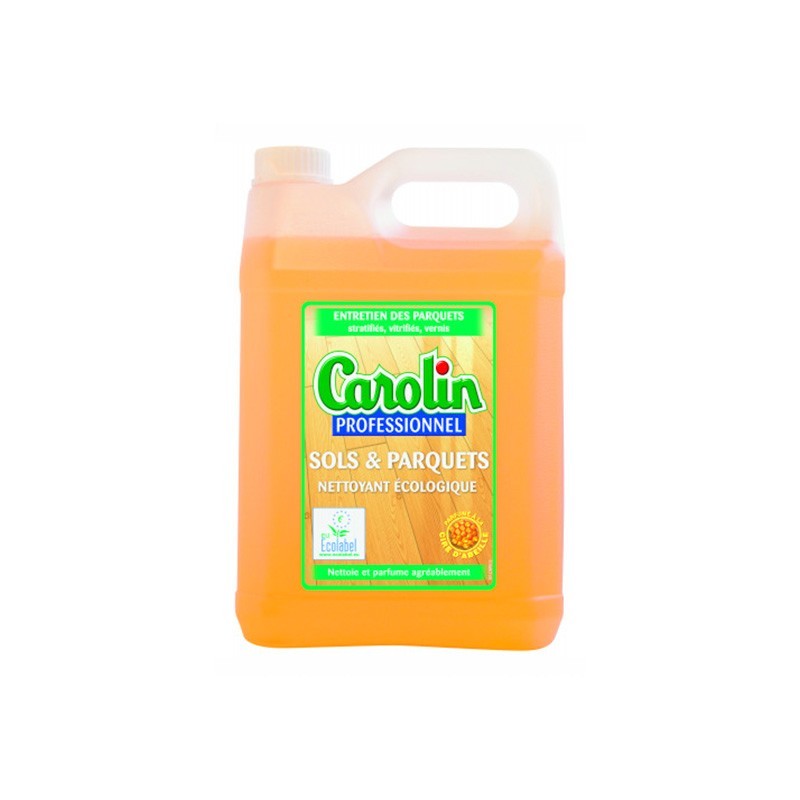 Nettoyant dégraissant écologique sols et parquets bidon 5 L Carolin