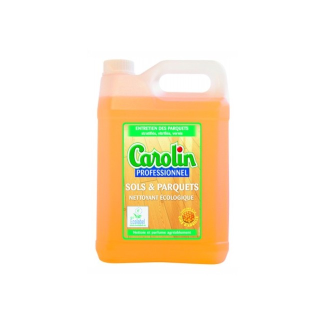 Nettoyant dégraissant écologique sols et parquets bidon 5 L Carolin