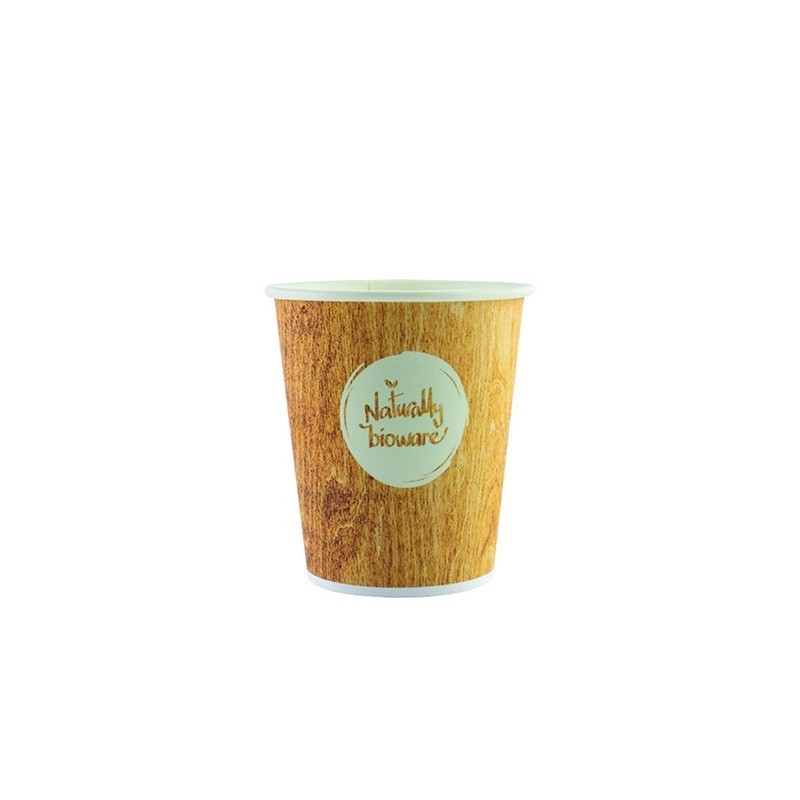 Gobelet carton biodégradable 10 cl Bioware - lot de 80