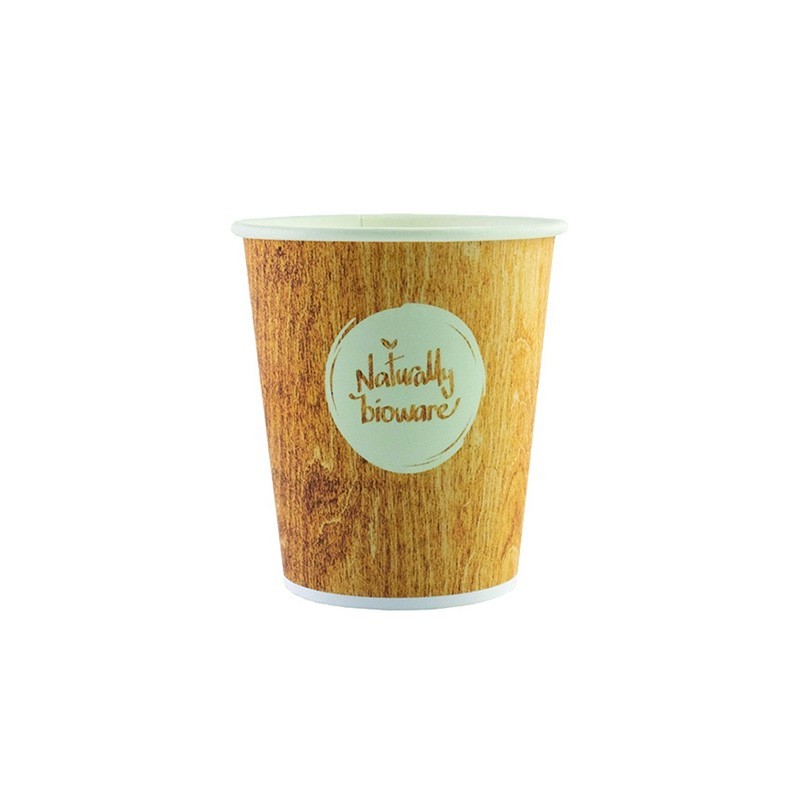 Gobelet carton biodégradable 18 cl Bioware - lot de 100
