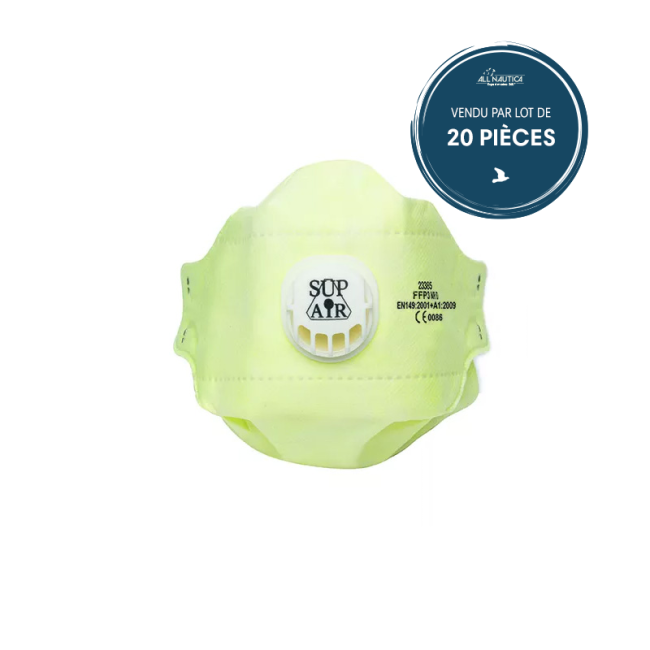 Masque FFP3 3D pliable valve(boite de 20 pièces)